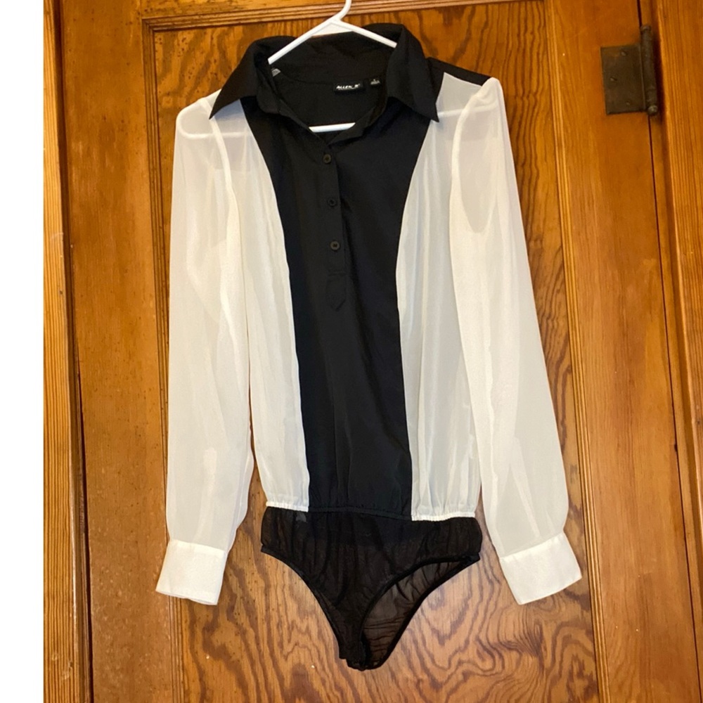 Tuxedo bodysuit